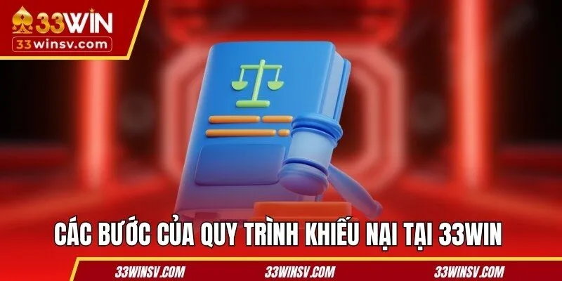 Các bước của quy trình khiếu nại tại 33WIN 